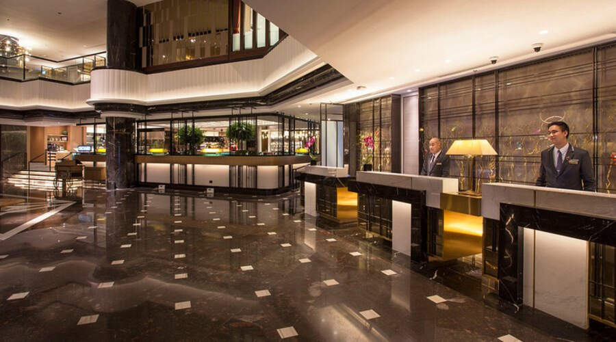 Lobby of the Orchard Hotel, Singapore