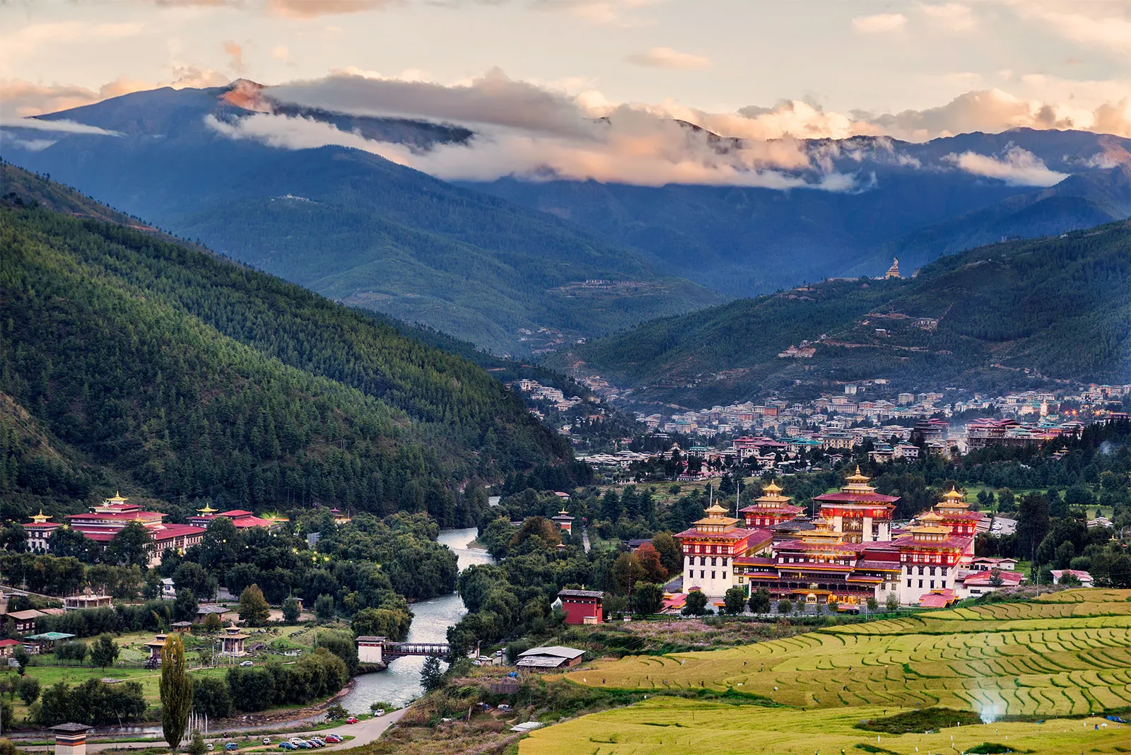 Thimphu valley, Bhutan