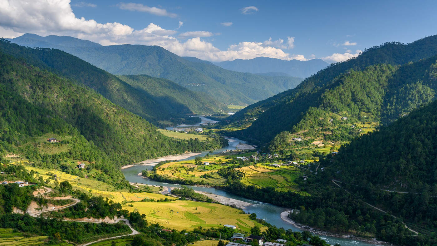 Bhutanese river valley